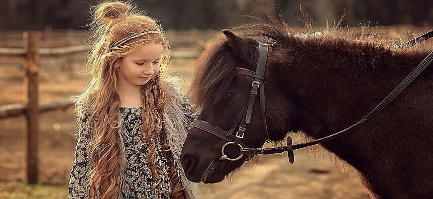 девочка и лошадь